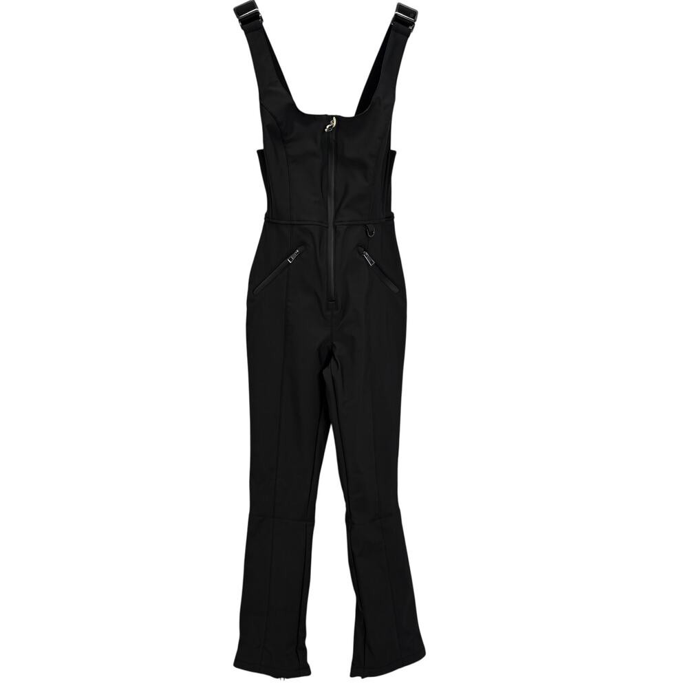 ZARA WATER RESISTANT WINDPROOF RECCO TECHNOLOGY SKI BIB OVERALLS Slim Sz XS NEW - Picture 2 of 12